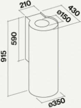 Falmec POLAR Black 35 (800)