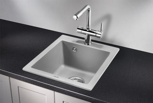 Кухонная мойка GRANULA 4201, АЛЮМИНИУМ, кварц