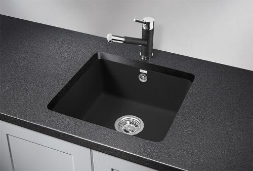 Кухонная мойка GRANULA 3601, ЧЁРНЫЙ, кварц