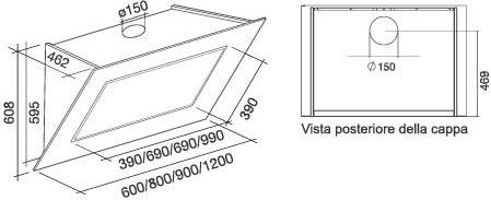 Falmec QUASAR GLASS BLACK 60 (800)