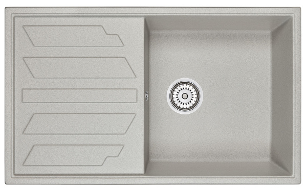 Кухонная мойка GRANULA 8601, БАЗАЛЬТ, кварц