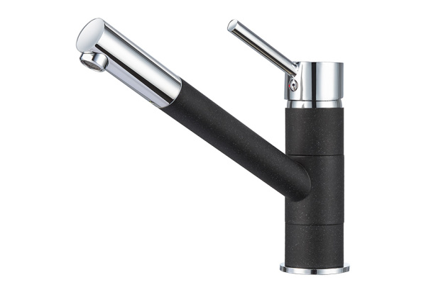 Кухонный смеситель GRANULA 0010, ЧЁРНЫЙ