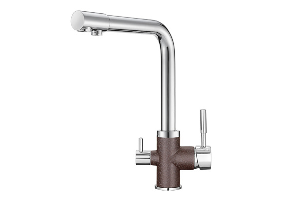 Кухонный смеситель GRANULA 3015, XРОМ/ЭСПРЕССО