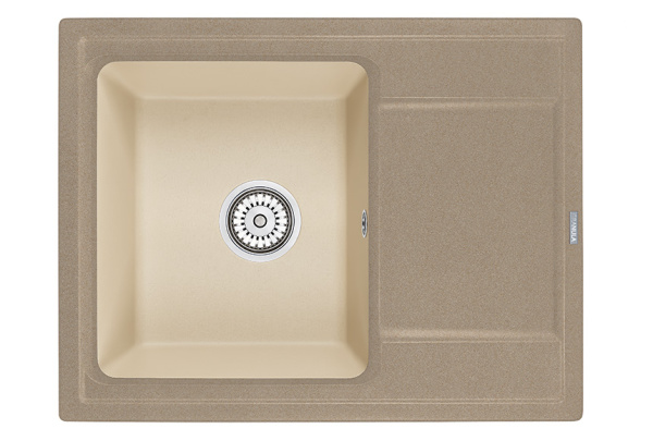 Кухонная мойка GRANULA HI-65, ПЕСОК/БРЮТ,ГИБРИД  кухонная мойка , кварц