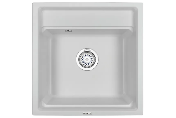 Кухонная мойка GRANULA KS-5002, АРКТИК (БЕЛЫЙ)  кварц