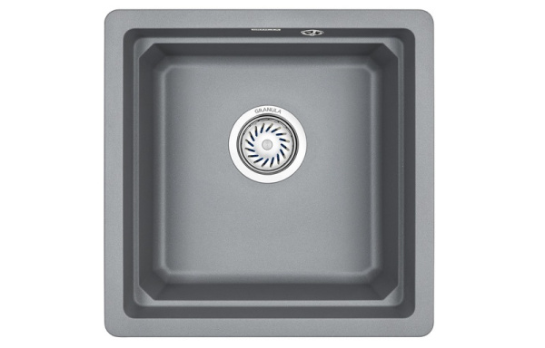 Кухонная мойка GRANULA KS-4501U, АЛЮМИНИУМ, кварц