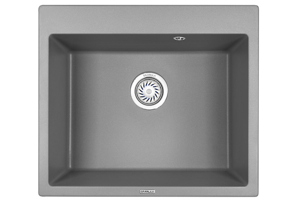 Кухонная мойка GRANULA 6001, АЛЮМИНИУМ, кварц
