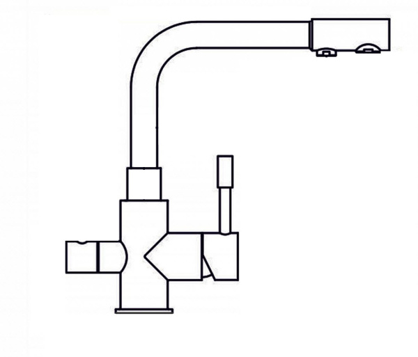 Кухонный смеситель GRANULA 2088, АНТИК (БЕЖЕВЫЙ)