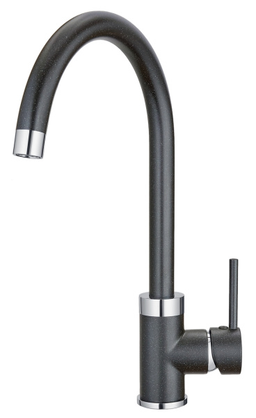 Кухонный смеситель GRANULA 2125, ЧЁРНЫЙ