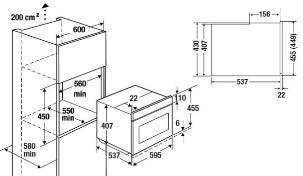 Встраиваемая микроволновая печь Kuppersbusch CM 6330.0 S1 Stainless steel