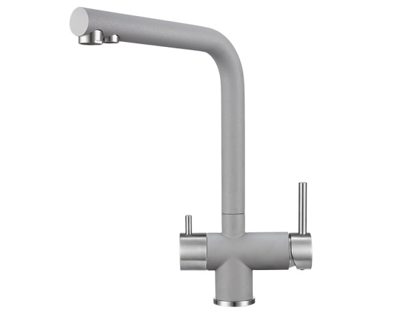 Кухонный смеситель GRANULA 2305, АЛЮМИНИУМ