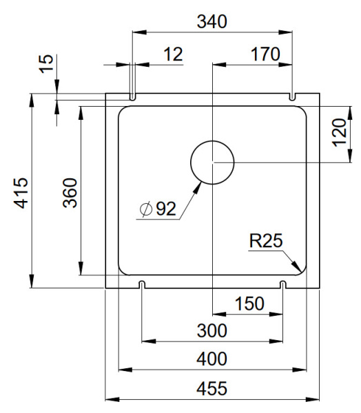 Кухонная мойка GRANULA 3601, АЛЮМИНИУМ, кварц