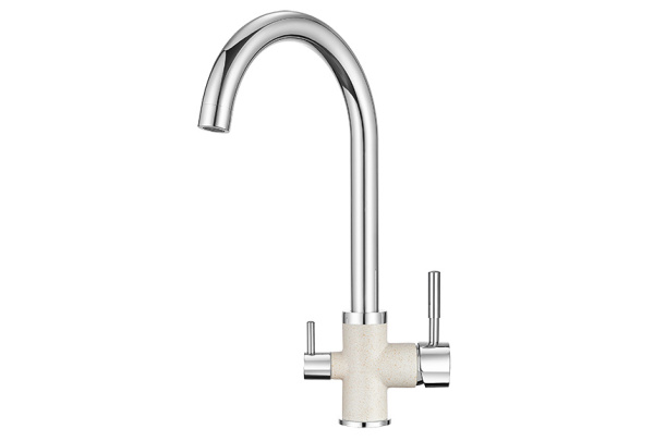 Кухонный смеситель GRANULA 3168, XРОМ/ПИРИТ