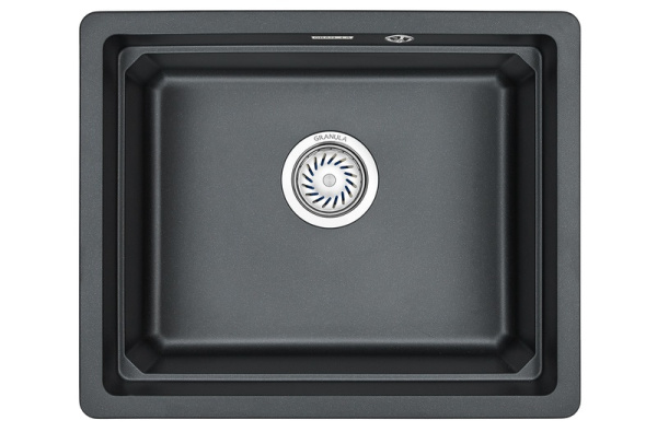 Кухонная мойка GRANULA KS-5501U, ШВАРЦ (чёрный металлик), кварц