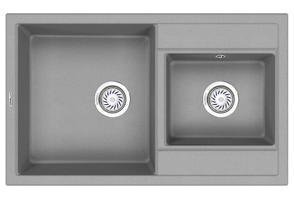 Кухонная мойка GRANULA 8201, БАЗАЛЬТ, кварц