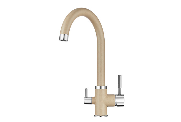 Кухонный смеситель GRANULA 2168, ПЕСОК