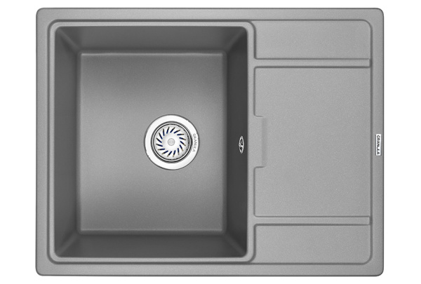 Кухонная мойка GRANULA 6503, АЛЮМИНИУМ, кварц