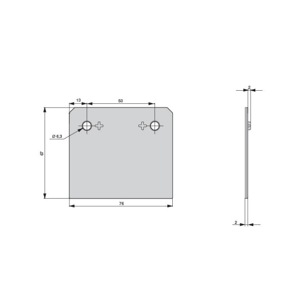 Расширитель 2 мм, для направляющих Dynamic XP (серия сеток Ellite)