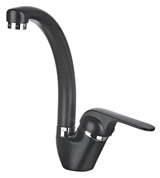 Кухонный смеситель GRANULA 2024, ЧЁРНЫЙ