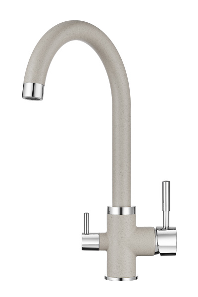 Кухонный смеситель GRANULA 2168, БАЗАЛЬТ