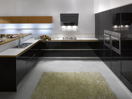 Falmec Design QUASAR 80 inox vetro nero (800)