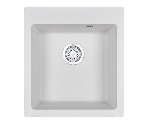 Кухонная мойка GRANULA 4651, АРКТИК (БЕЛЫЙ), кварц