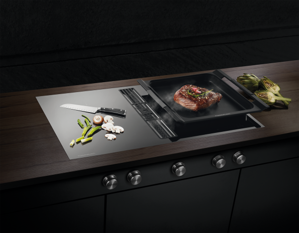 Индукционная варочная панель с вытяжкой Kuppersbusch KMI 9850.0 SR Индукционная варочная панель с вытяжкой Kuppersbusch KMI 9850.0 SR