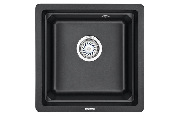 Кухонная мойка GRANULA KS-4501U, ЧЁРНЫЙ, кварц