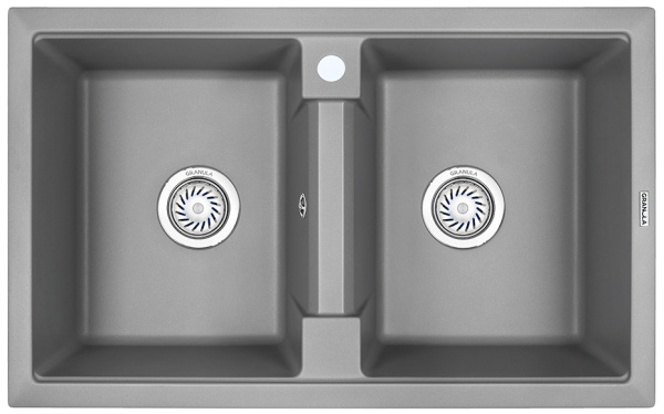 Кухонная мойка GRANULA 8101, АЛЮМИНИУМ, кварц