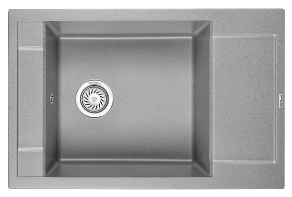 Кухонная мойка GRANULA 7806, АЛЮМИНИУМ, кварц
