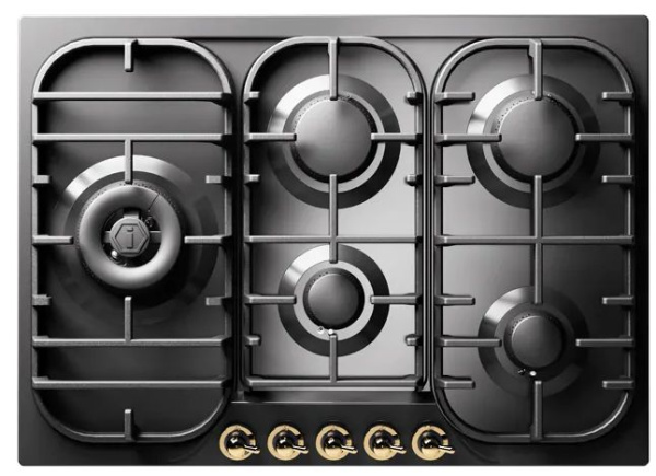 Варочная панель ILVE HCB 70SDN/AWB античный белый (ручки бронза)