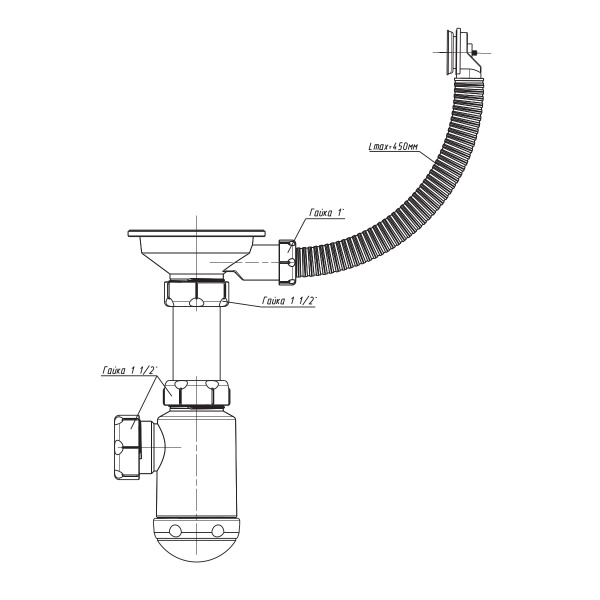Сифон GRAND 31/2 с круглым переливом и винтом ЭКОНОМ (С.Н. 370-11-22) Сифон GRAND 31/2 с круглым переливом и винтом ЭКОНОМ (С.Н. 370-11-22)