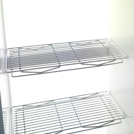 Сетчатая полка в базу 900, отделка хром