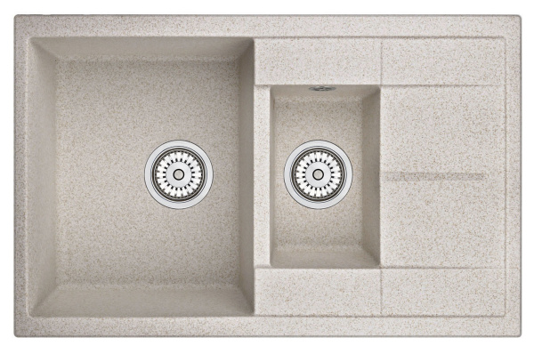 Кухонная мойка GRANULA 7802, ПИРИТ, кварц