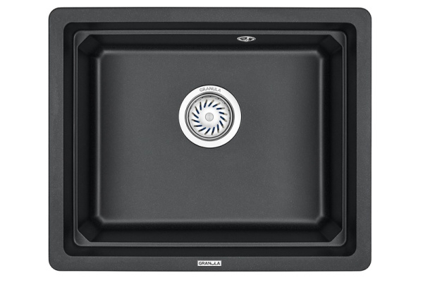 Кухонная мойка GRANULA KS-5501U, ЧЁРНЫЙ, кварц