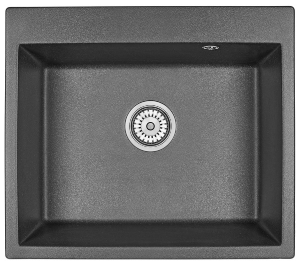 Кухонная мойка GRANULA 6001, ЧЁРНЫЙ, кварц