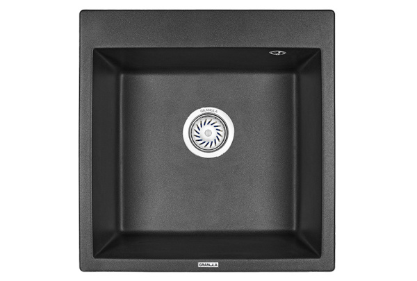 Кухонная мойка GRANULA 5102, ЧЁРНЫЙ, кварц