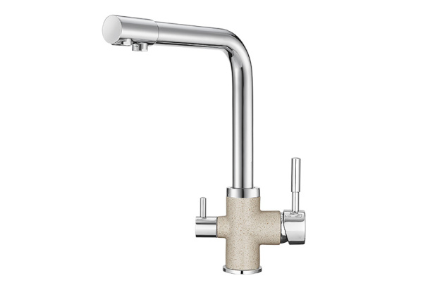 Кухонный смеситель GRANULA 3015, XРОМ/ПИРИТ