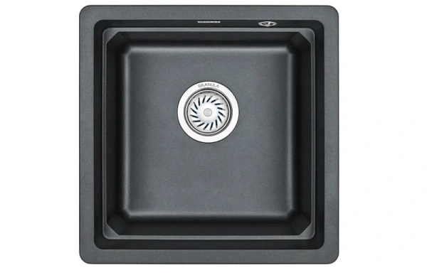 Кухонная мойка GRANULA Комплект Кухонная мойка "Granula" + Смеситель "Granula", ШВАРЦ