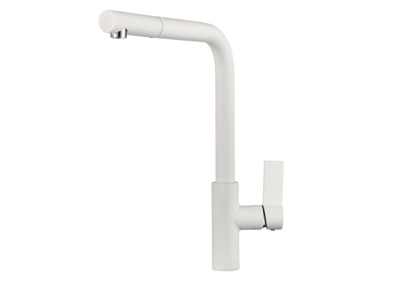 Кухонный смеситель GRANULA 2502, АРКТИК (БЕЛЫЙ)