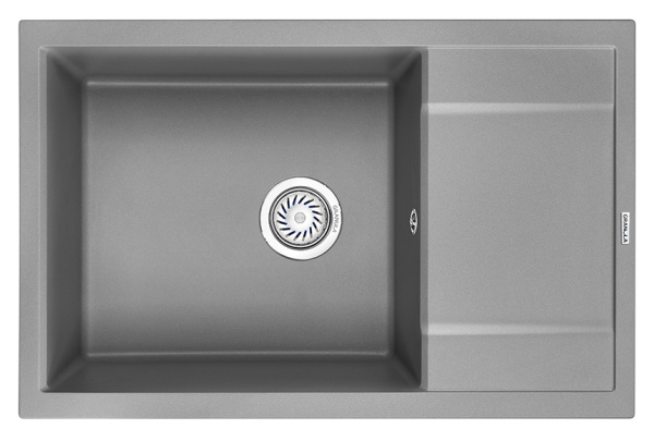 Кухонная мойка GRANULA 7805, АЛЮМИНИУМ, кварц