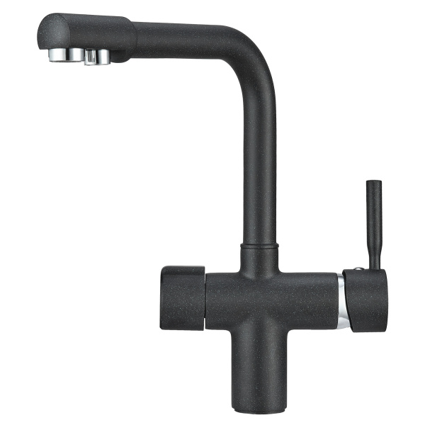 Кухонный смеситель GRANULA 2088, ЧЁРНЫЙ