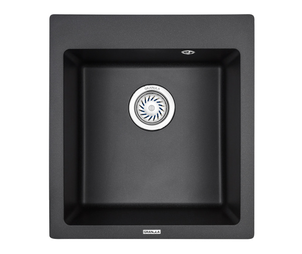 Кухонная мойка GRANULA 4651, ЧЁРНЫЙ, кварц