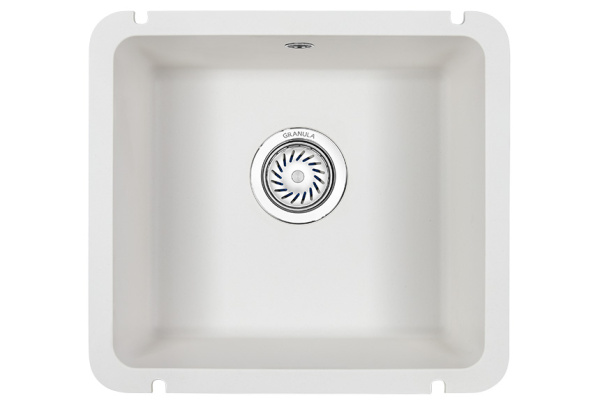 Кухонная мойка GRANULA 3601, АРКТИК (БЕЛЫЙ), кварц
