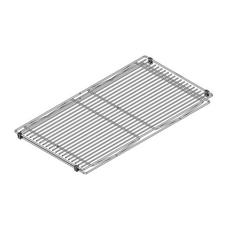 Сетчатая полка в базу 900, отделка хром