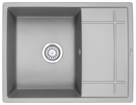 Кухонная мойка GRANULA 6501, АЛЮМИНИУМ, кварц