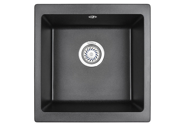 Кухонная мойка GRANULA 4451, ЧЁРНЫЙ, кварц