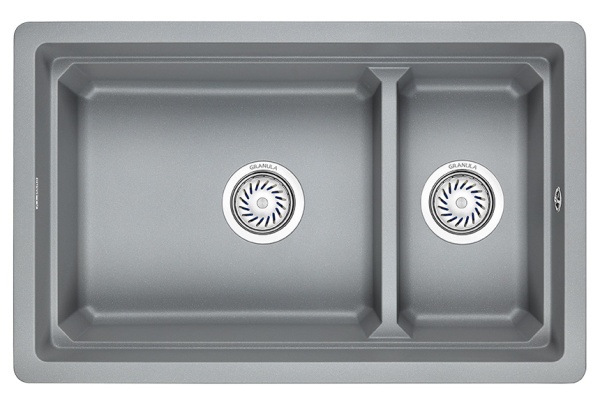 Кухонная мойка GRANULA KS-7304U, АЛЮМИНИУМ, кварц
