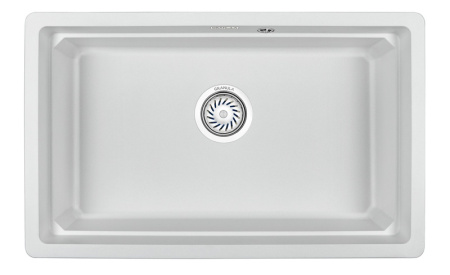 Кухонная мойка GRANULA KS-7303U, АРКТИК (БЕЛЫЙ), кварц