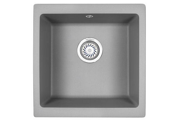 Кухонная мойка GRANULA 4451, АЛЮМИНИУМ, кварц